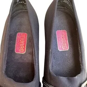 Munro | Shoes | Munro American Black Fabric Square Toe Block Heel ...